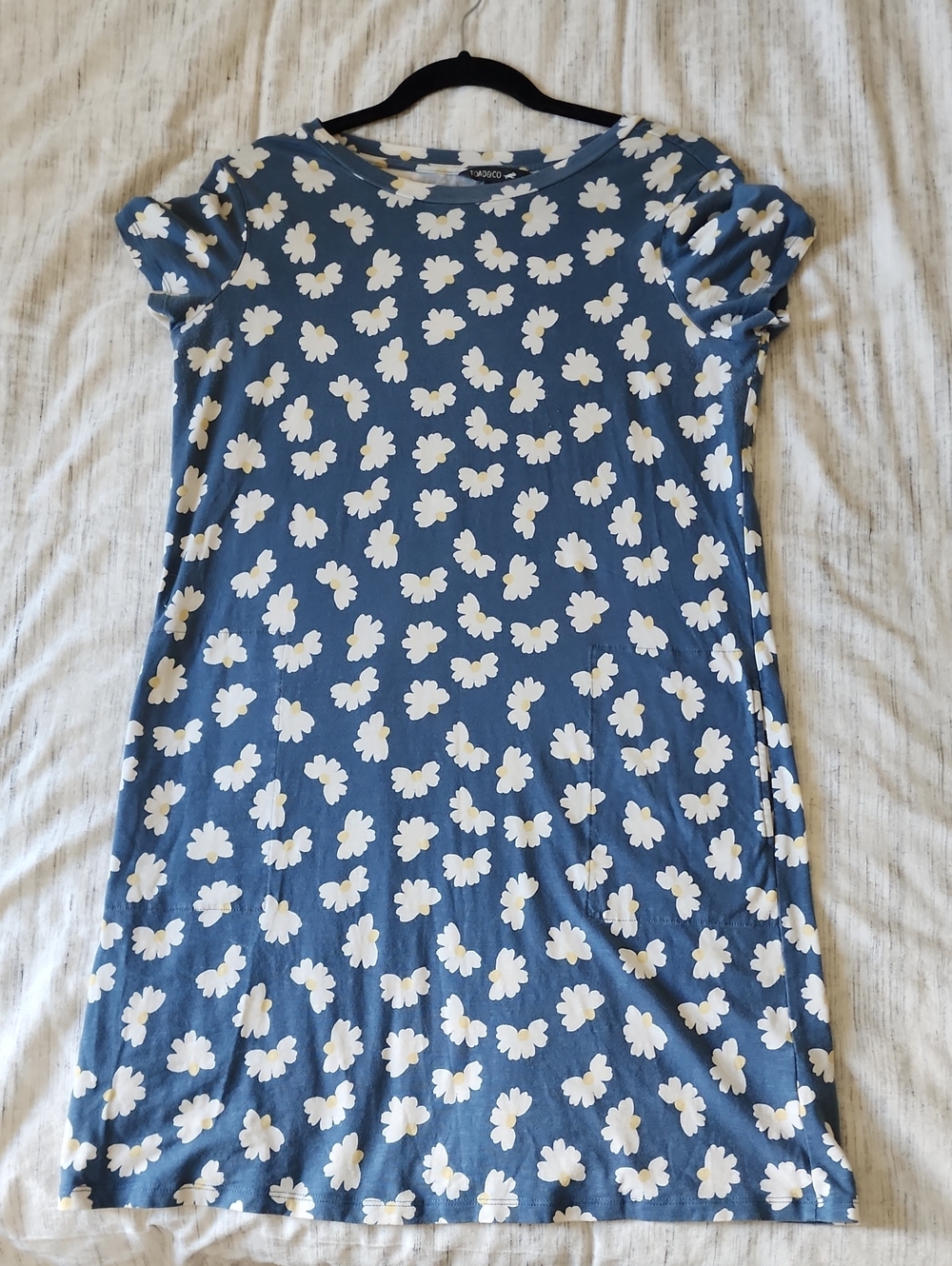 Toad&Co Blue Daisy-Print Midi Dress